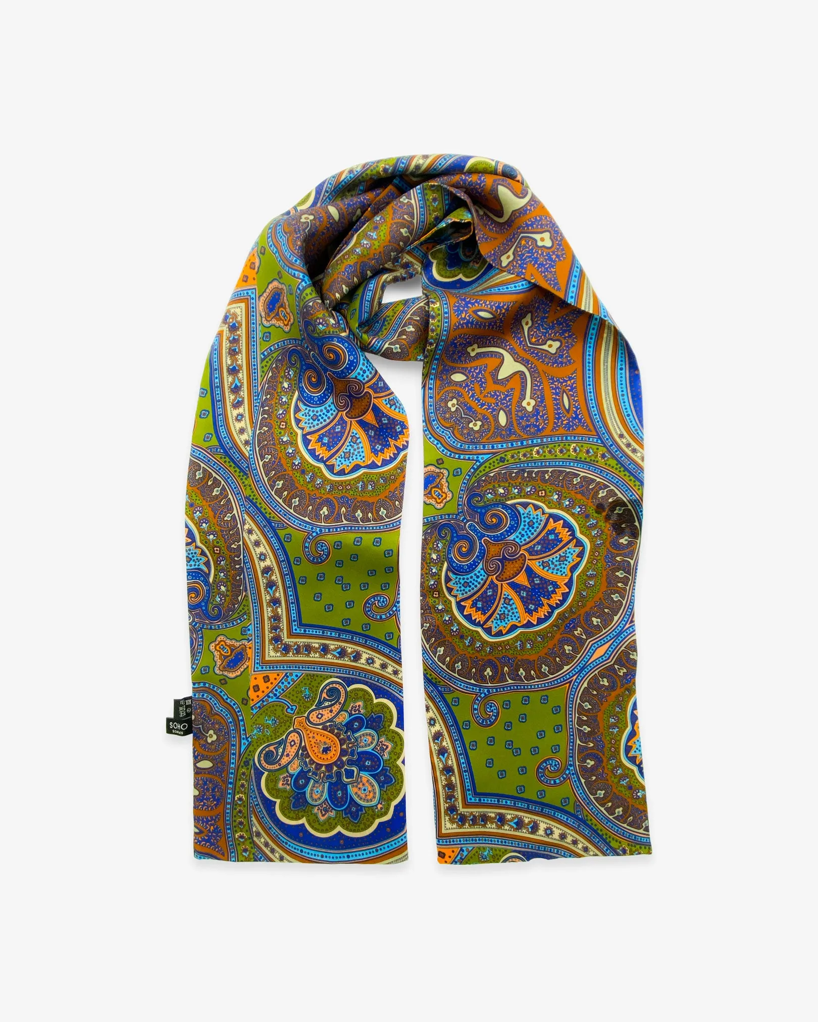 Men's Silk Paisley Scarf - The Montreal