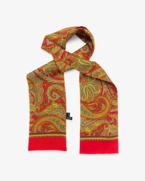 Men's Silk Paisley Scarf - The Victoria