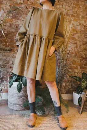 Mini Gloria Dress in Olive