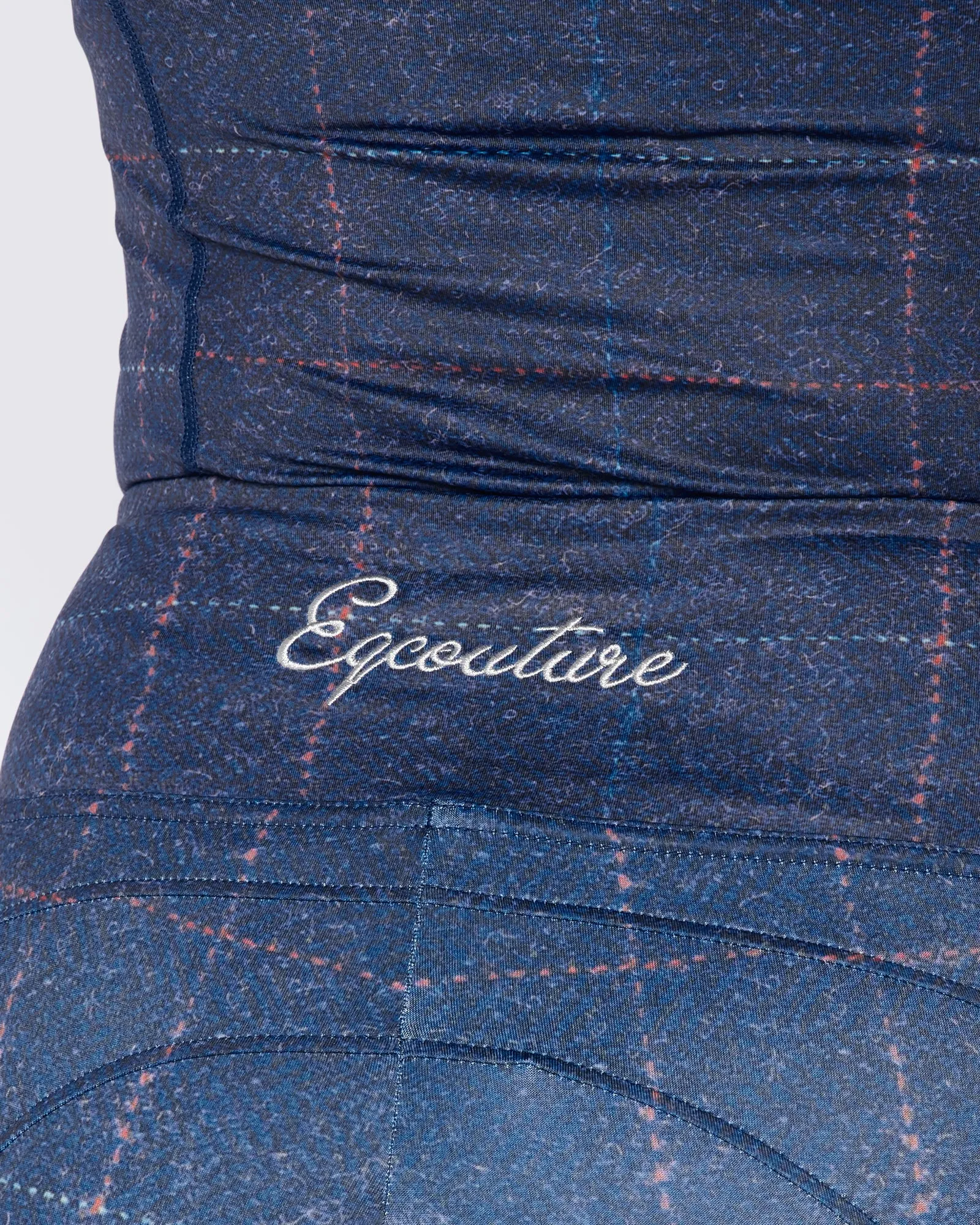 Navy Tweed Effect Riding Leggings - No Grip