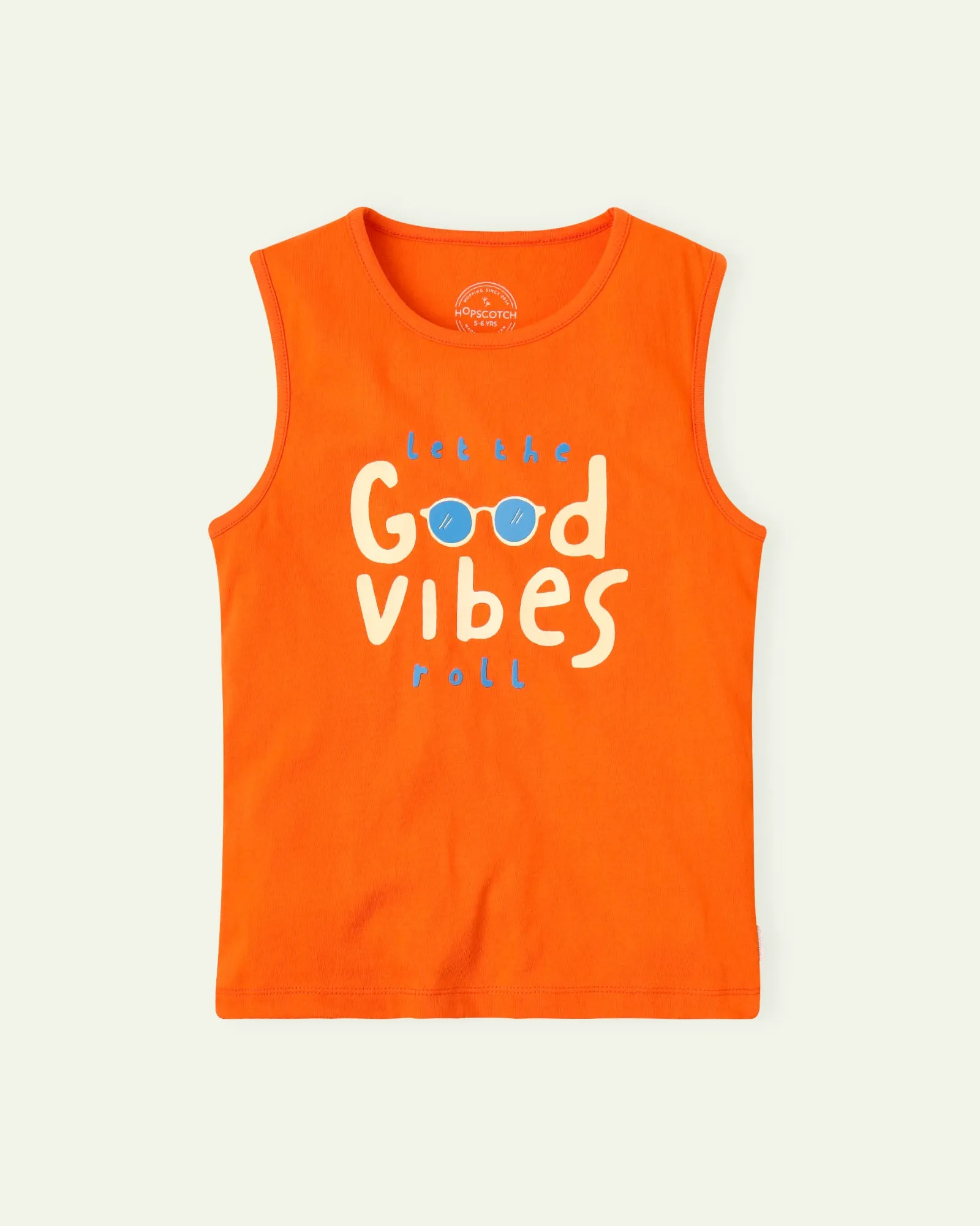 Orange Good Vibes Tank Top