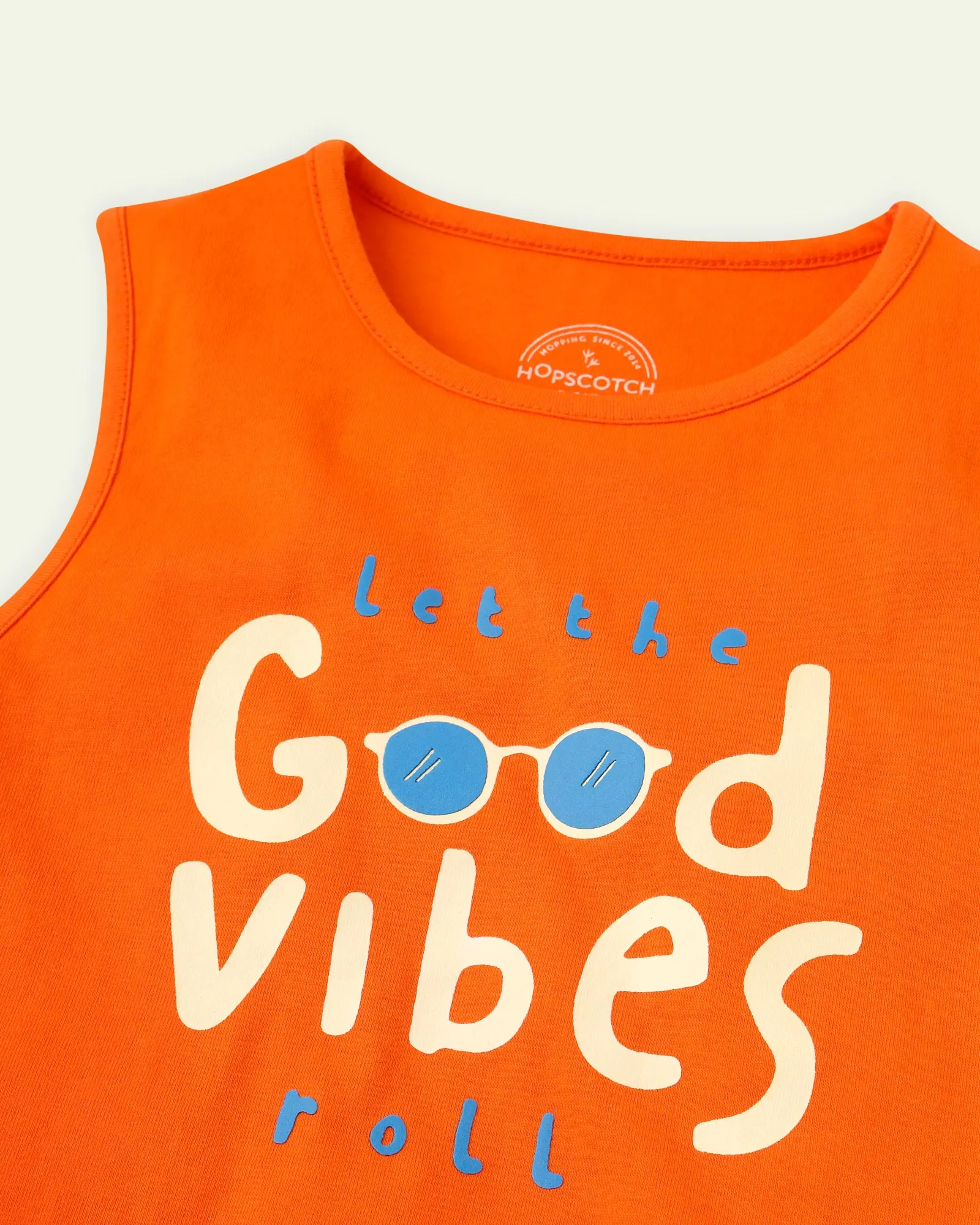 Orange Good Vibes Tank Top