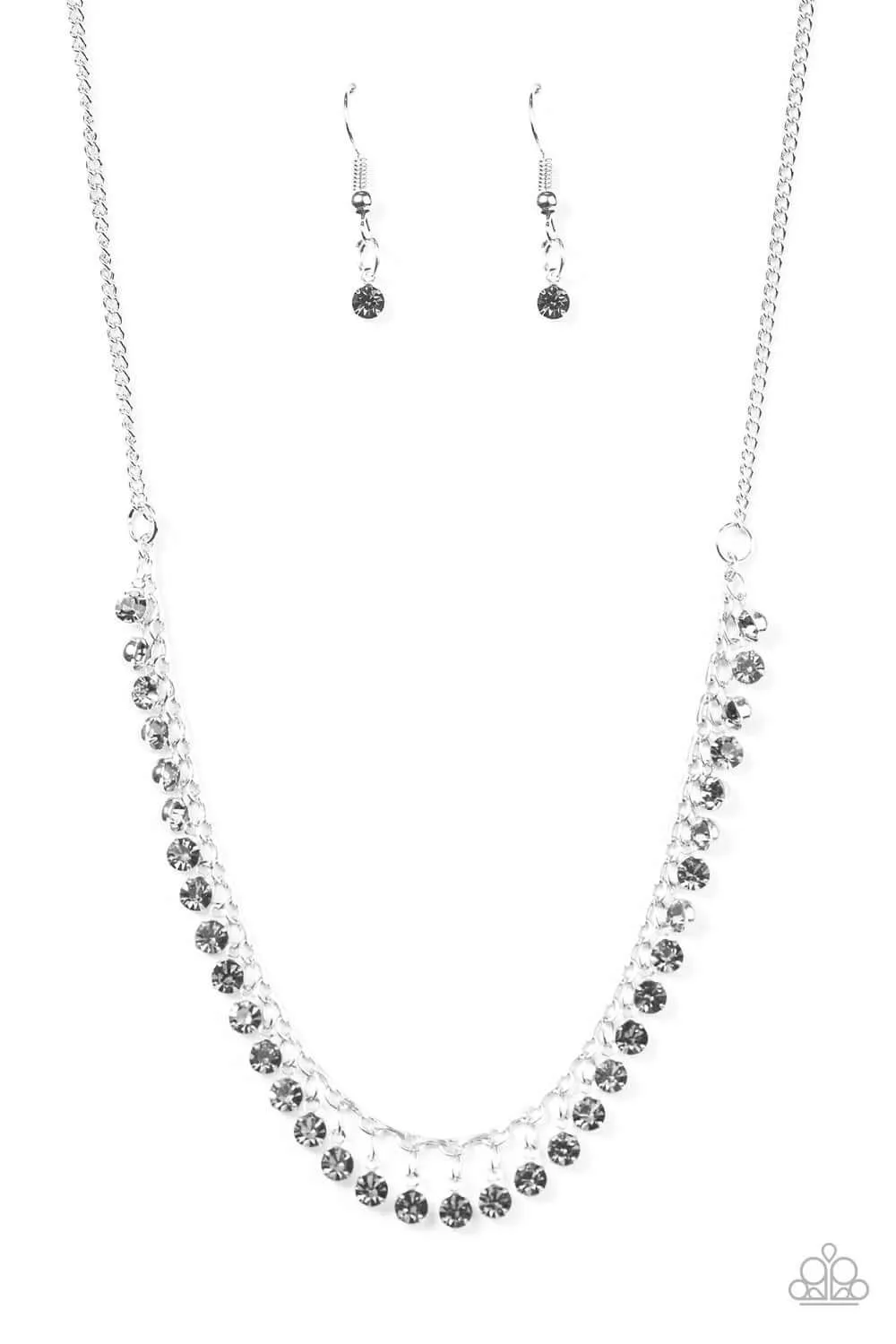 Paparazzi Accessories  - At First Starlight #N716 Peg - Silver Necklace