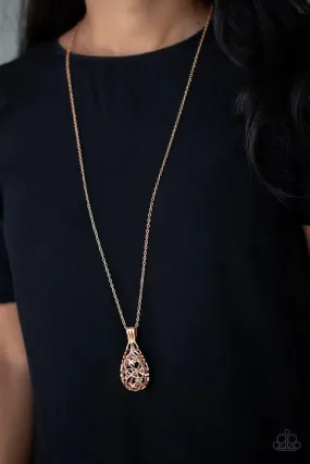 Paparazzi Accessories  - Magic Potion #L661 - Rose Gold Necklace