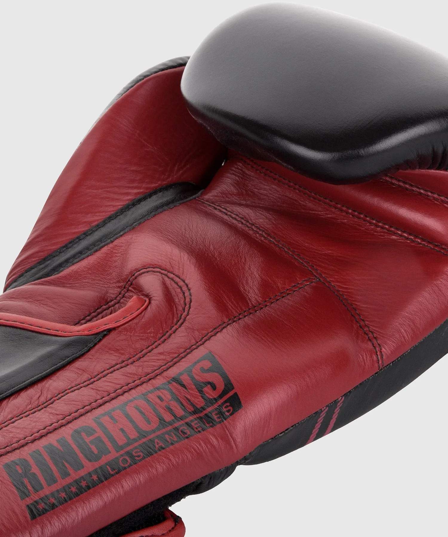 Ringhorns Destroyer Boxing Gloves - Leather - Black/Red