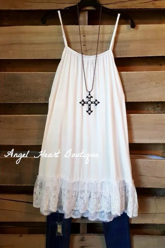 Slip On Dress - White