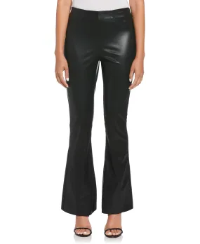 Vegan Leather High Waist Bootcut Pant