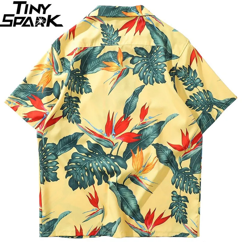 Vintage Hawaiian Leaf Button Down