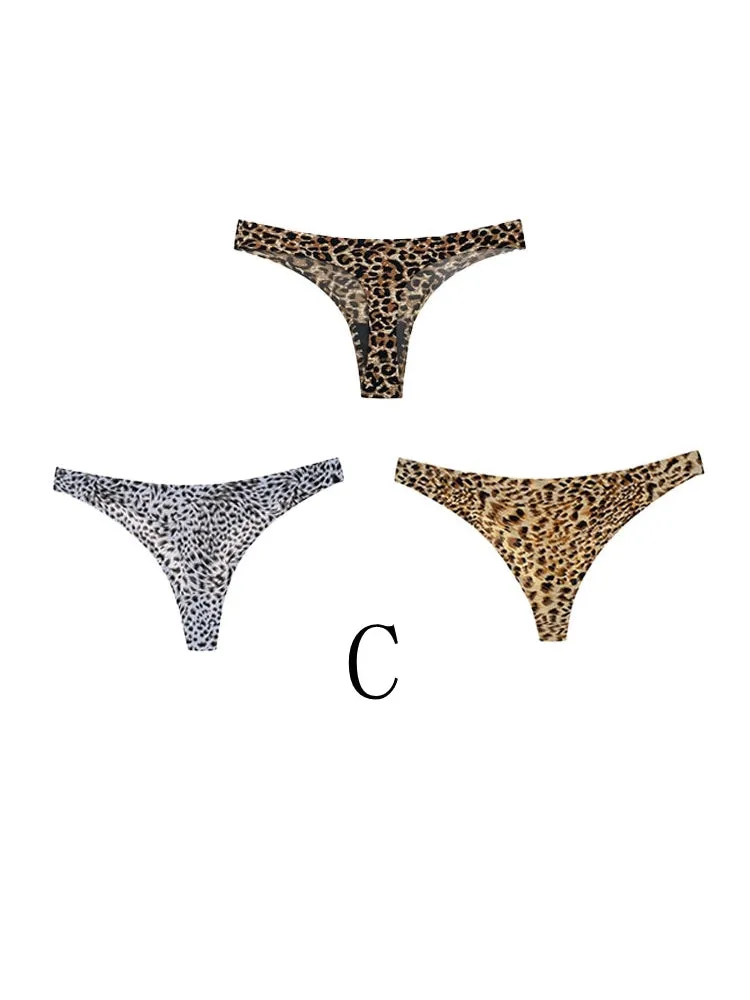 ZASUWA Female Animal Print One Piece Sports Thong