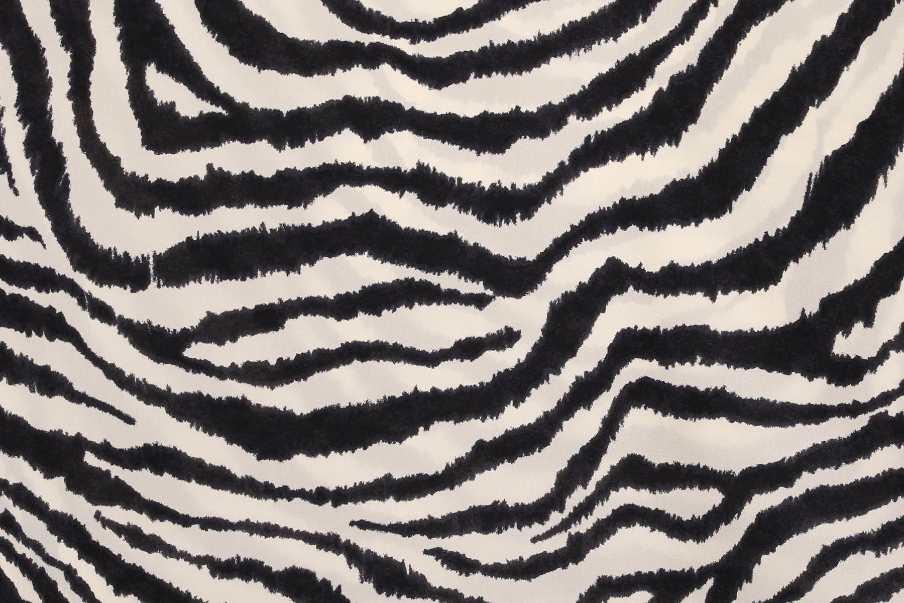 Zebra Carbone Italian Silk Short Kaftan