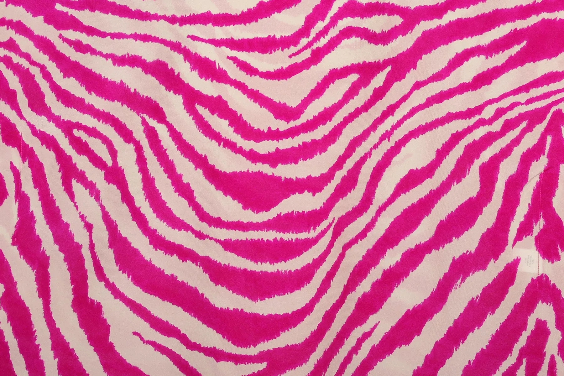 Zebra Fuchsia Italian Silk Maxi Kaftan